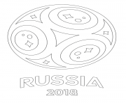 Coloriage coupe du monde 2018 Russie FIFA