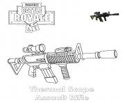 Coloriage Thermal Scope Assault Rifle Fortnite