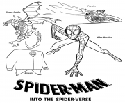 Coloriage Spider Man Into the Spider Verse Villains