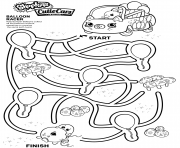 Coloriage Easy Shopkins Maze for Kids