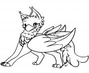 Coloriage cute gryphon hd by jaclynonacloudlines