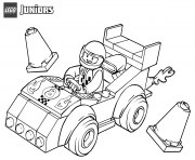 Coloriage lego juniors race car