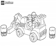 Coloriage lego racetrack tow truck