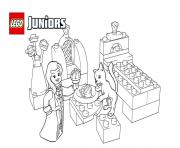 Coloriage lego juniors princess play with pets