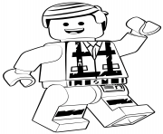 Coloriage LEGO Emmet la grande aventure 2