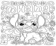 Coloriage Stitch Mandala Lilo Stitch