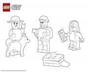 Coloriage Lego City Cherif and Prisoner