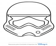 Coloriage star wars casque stormtrooper emoji