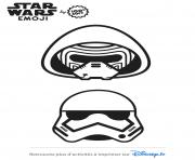 Coloriage star wars stormtrooper emoji