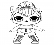 Coloriage lol doll kitty queen