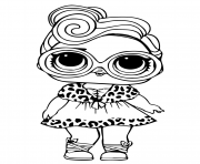 Coloriage lol doll dollface