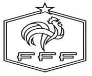 Coloriage federation francaise de foot FFF