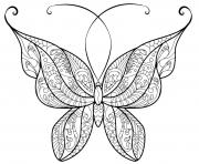Coloriage papillon adulte jolis motifs 14