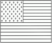 Coloriage United States drapeau Original