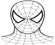 Coloriage Spiderman Cartoon Mask 2002