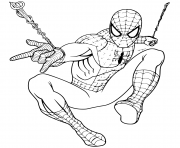 Coloriage Spiderman returning to Marvel Universe