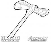 Coloriage stormbreaker from Fortnite and Avengers