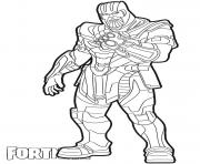 Coloriage Thanos skin from Fortnite