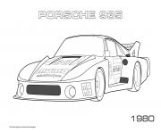 Coloriage Porsche 935 1980