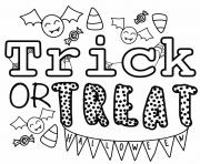 Coloriage trick or treat halloween by Heather Hinson
