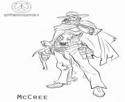 Coloriage overwatch McCree