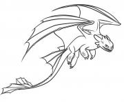 Coloriage Toothless fastest Dragon