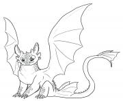 Coloriage Dragons toothless cute