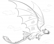 Coloriage toothless rarest dragon