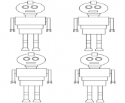 Coloriage robots pattern toy