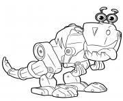 Coloriage Cute Robot from Rusty Rivets Robot Dinosaur