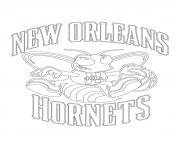 Coloriage new orleans hornets logo nba sport