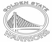 Coloriage nba teams logo golden state warriors