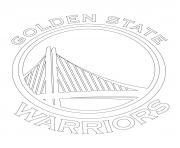 Coloriage golden state warriors logo nba sport
