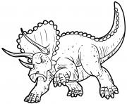 Coloriage Triceratops pissed off