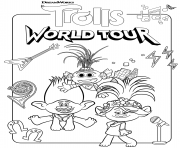 Coloriage Super Trolls 2 World Tour