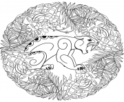 Coloriage Jaguar Mandala Par Lesya Adamchuk