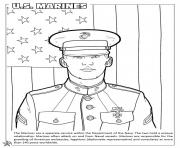 Coloriage Armed Forces US Marines