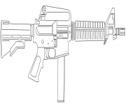 Coloriage Evers Colt 9mm SMG