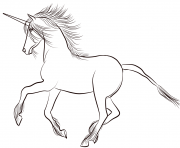 Coloriage lovely licorne