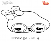 Coloriage Cute Num Noms Character Orange Jelly