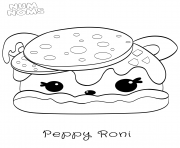 Coloriage Num Nums Pizza Peppy Roni