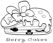 Coloriage berry cakes