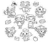Coloriage animal crossing new horizons