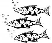 Coloriage poisson Acipenseriformes dans les eaux douces du Canada