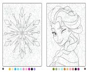 Coloriage La Reine des neiges MAgique Disney