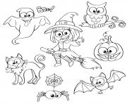 Coloriage personnages halloween