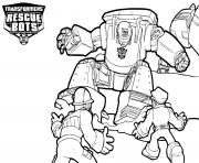 Coloriage Transformers Rescue Bots Working