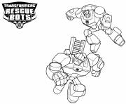 Coloriage Transformers Rescue Bots Color by Number