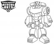 Coloriage Transformers Rescue Bots Chase