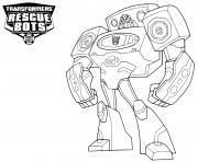 Coloriage Transformers Rescue Bots Black and White